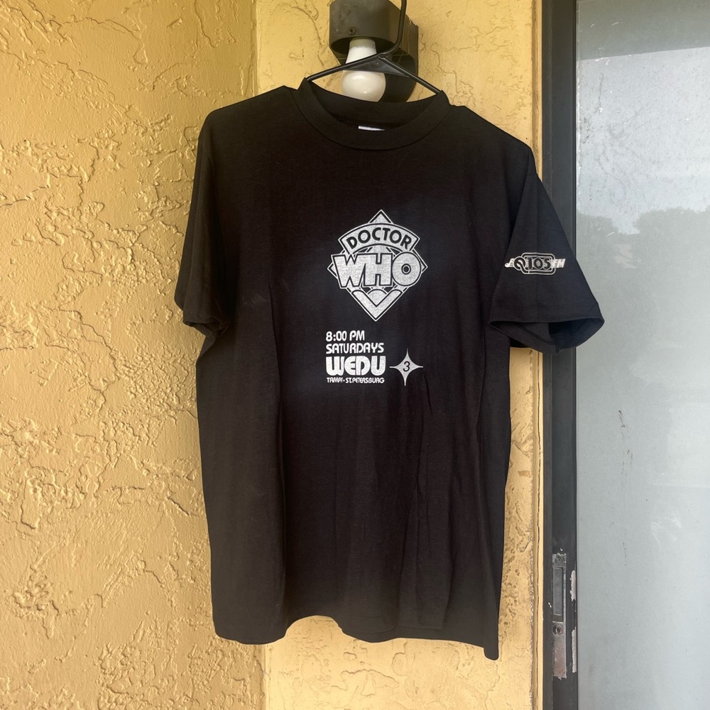 Vintage 80s Doctor Who Promo T-shirt Large